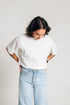 Camiseta Básica Agroecológica - Fit Cropped - Arroz Branco